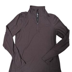 Lukka Dark purple Long Sleeve Quarter-Zip Top